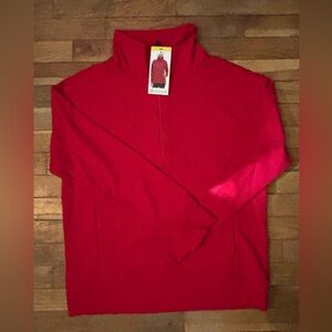 Brand new With Tags by GAIAM Womens Zip Up Red Sweater